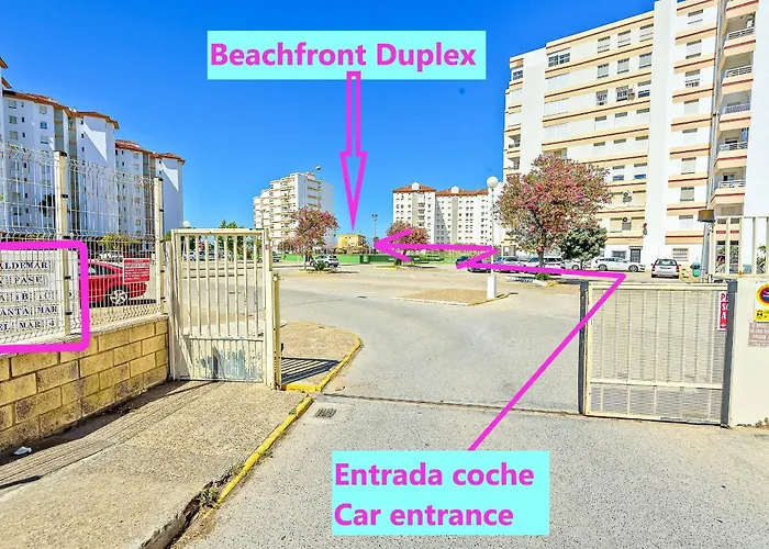 Lägenhet Beachfront Duplex 1ª Linea & Terraces Oceanfront El Puerto de Santa María